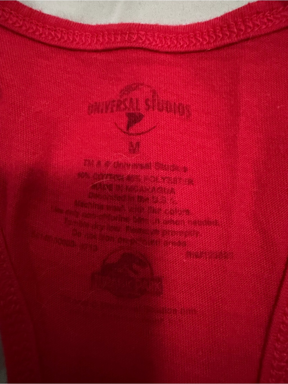 Universal Red Jurassic Park Racerback Tank Top - Picture 2 of 2